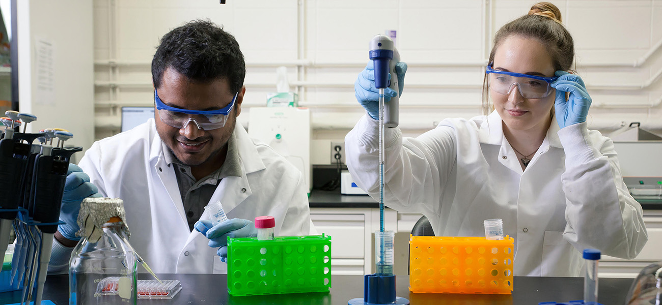 Students in a lab